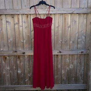 Beautiful wine colored bridesmaids dress/evening gown/prom dress
